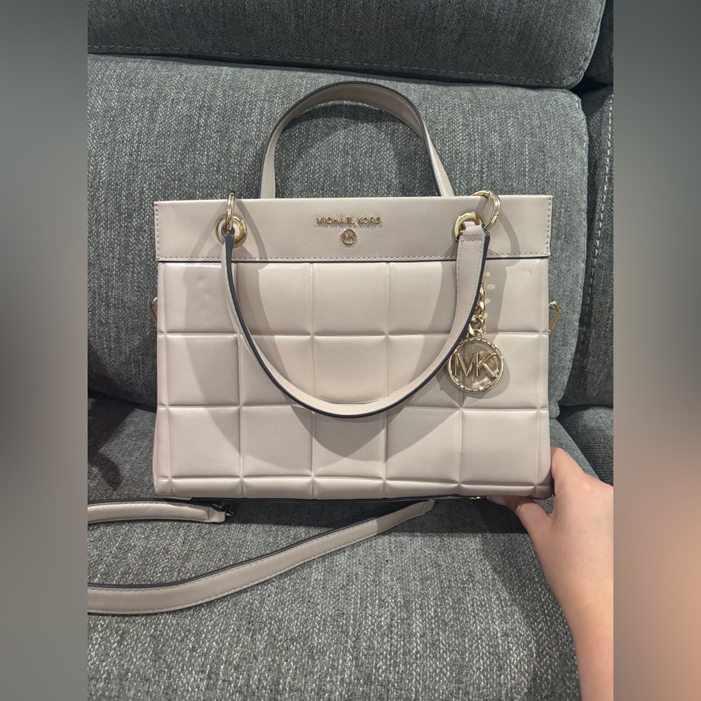 Michael Kors Soft Pink Quilted Leather Bag